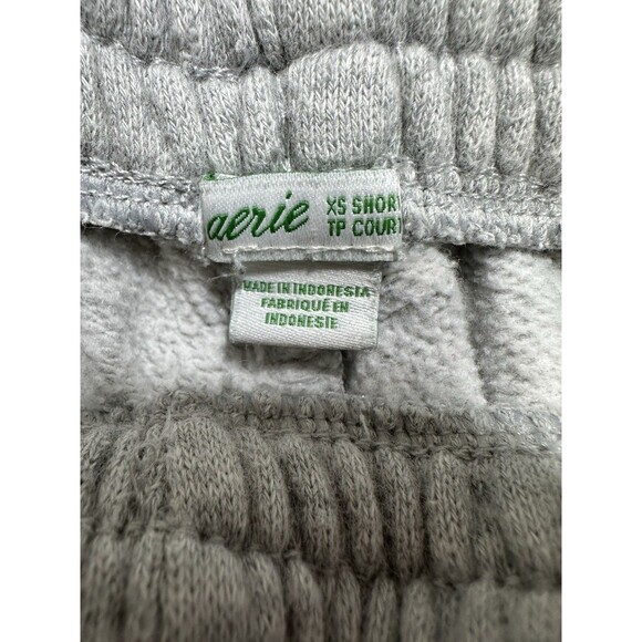 aerie ANYTIME the sweat high waisted grey cotton fleece lined jogger pants Sz XS - Picture 5 of 10